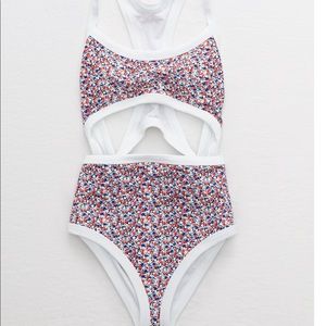 Aerie one piece cut out swim suit